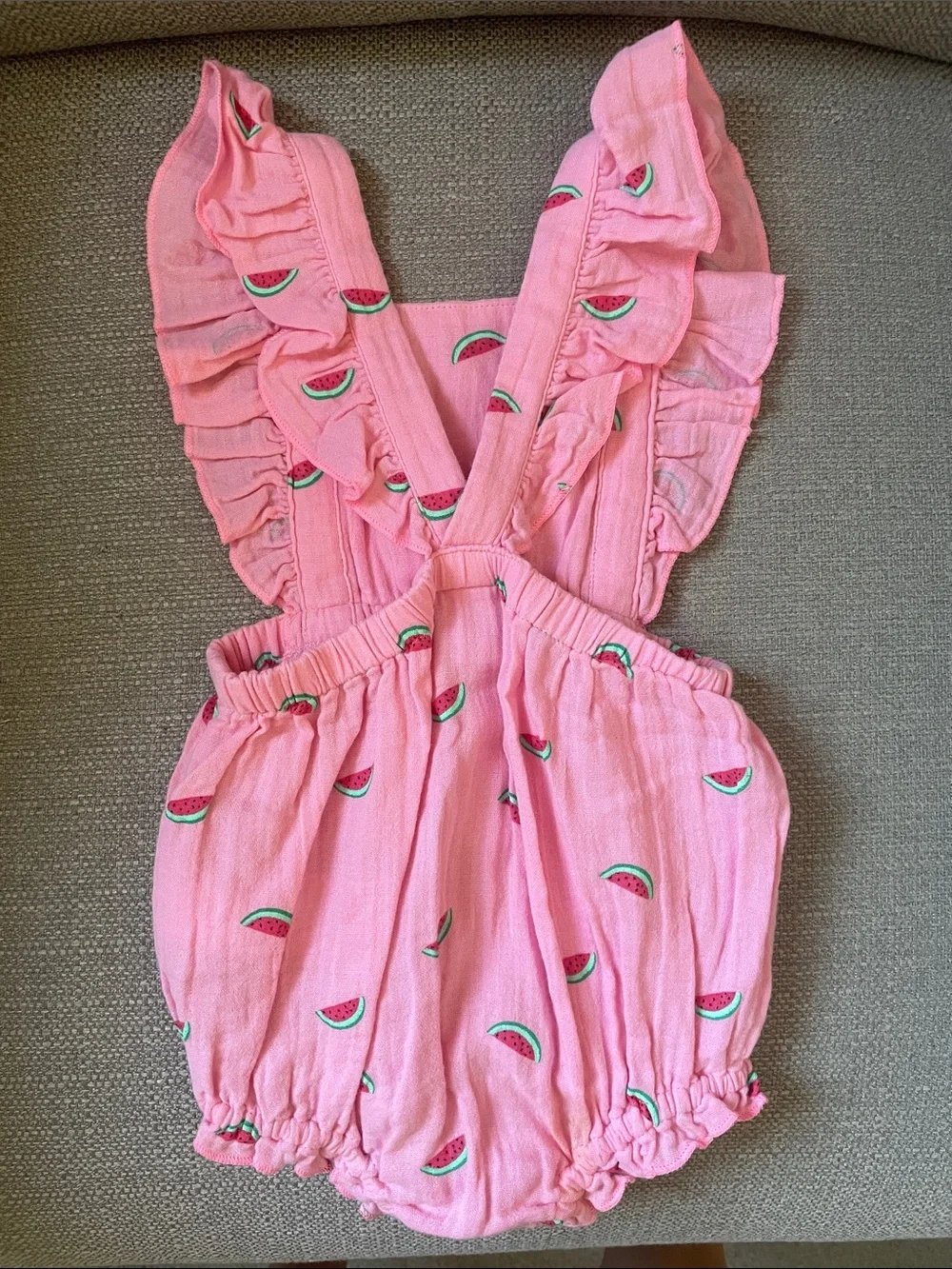Old Navy Pink Watermelon Baby Romper